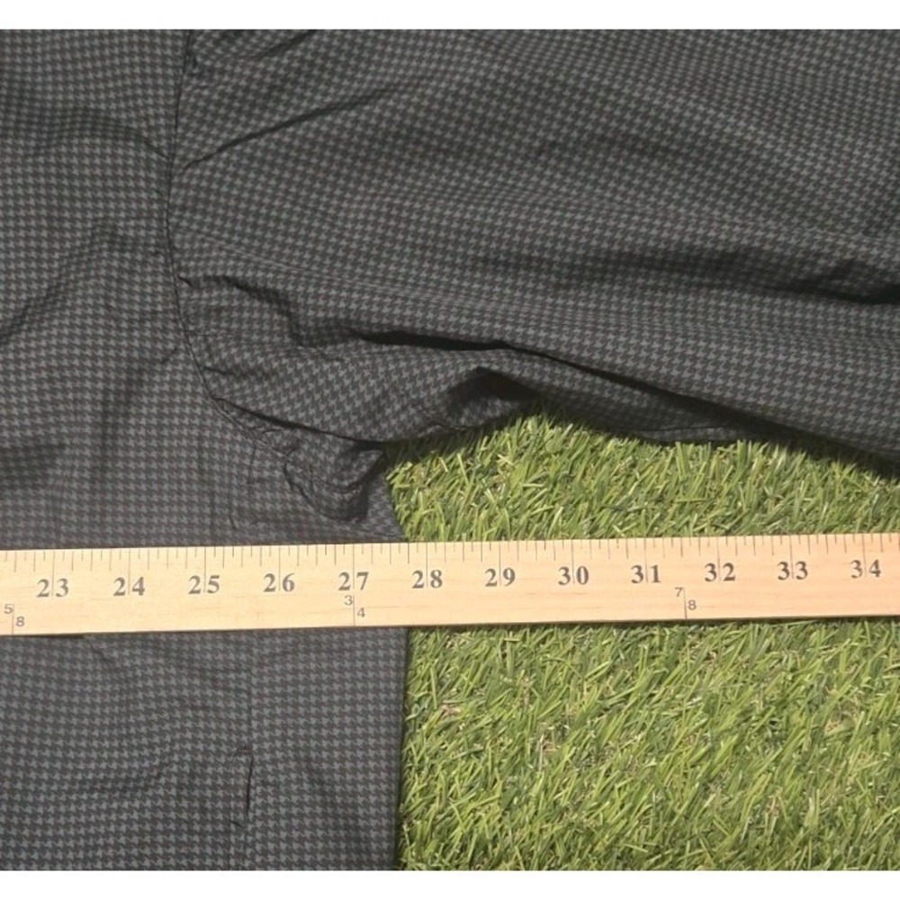FootJoy DryJoys Golf Pullover Mens XL Green Houndstooth Windshirt Rain Jacket FJ - Picture 8 of 8